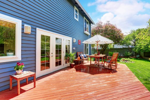 Blue Siding Installation in Loveland